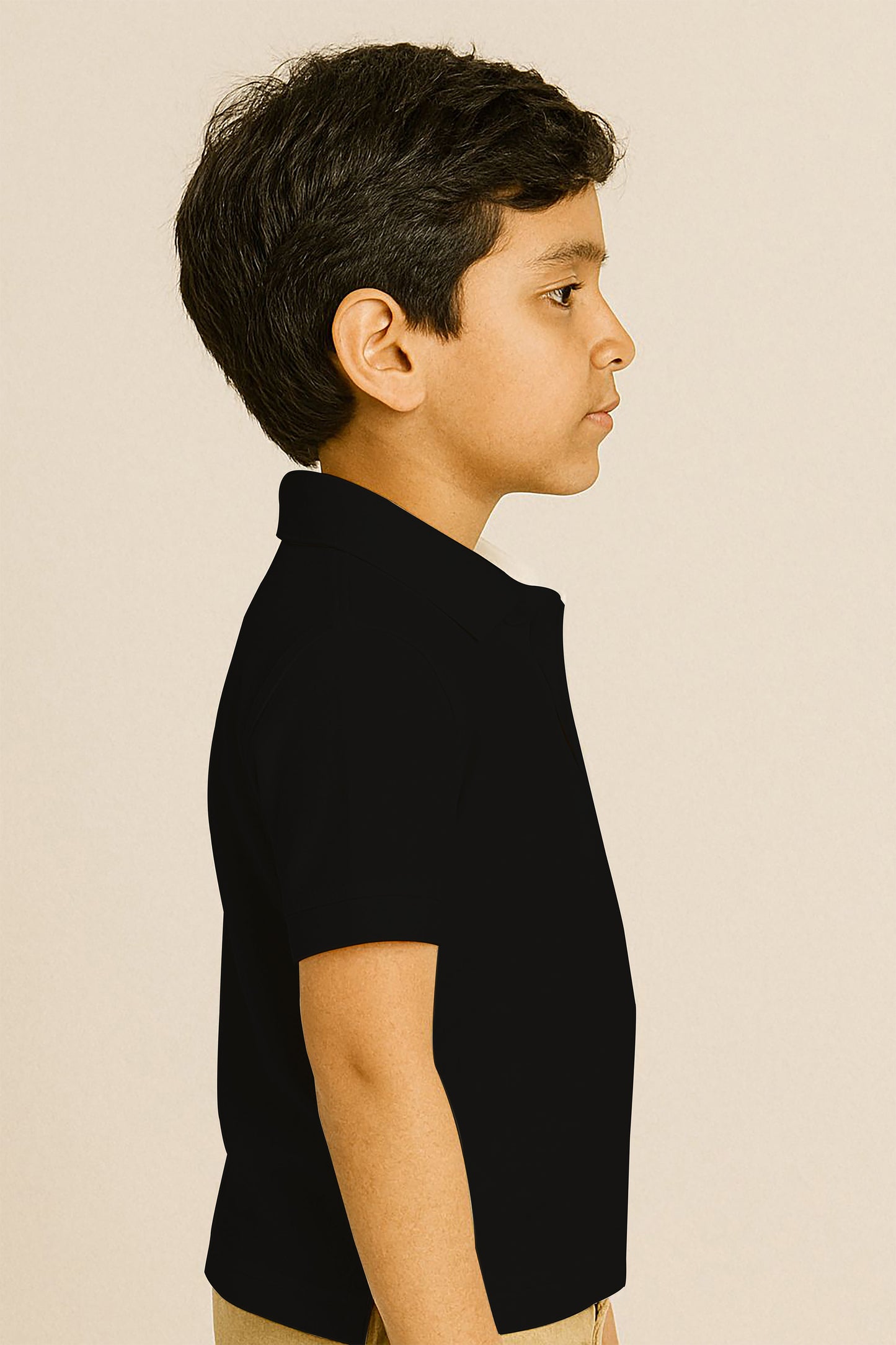 Kids Polo T-shirts - Black
