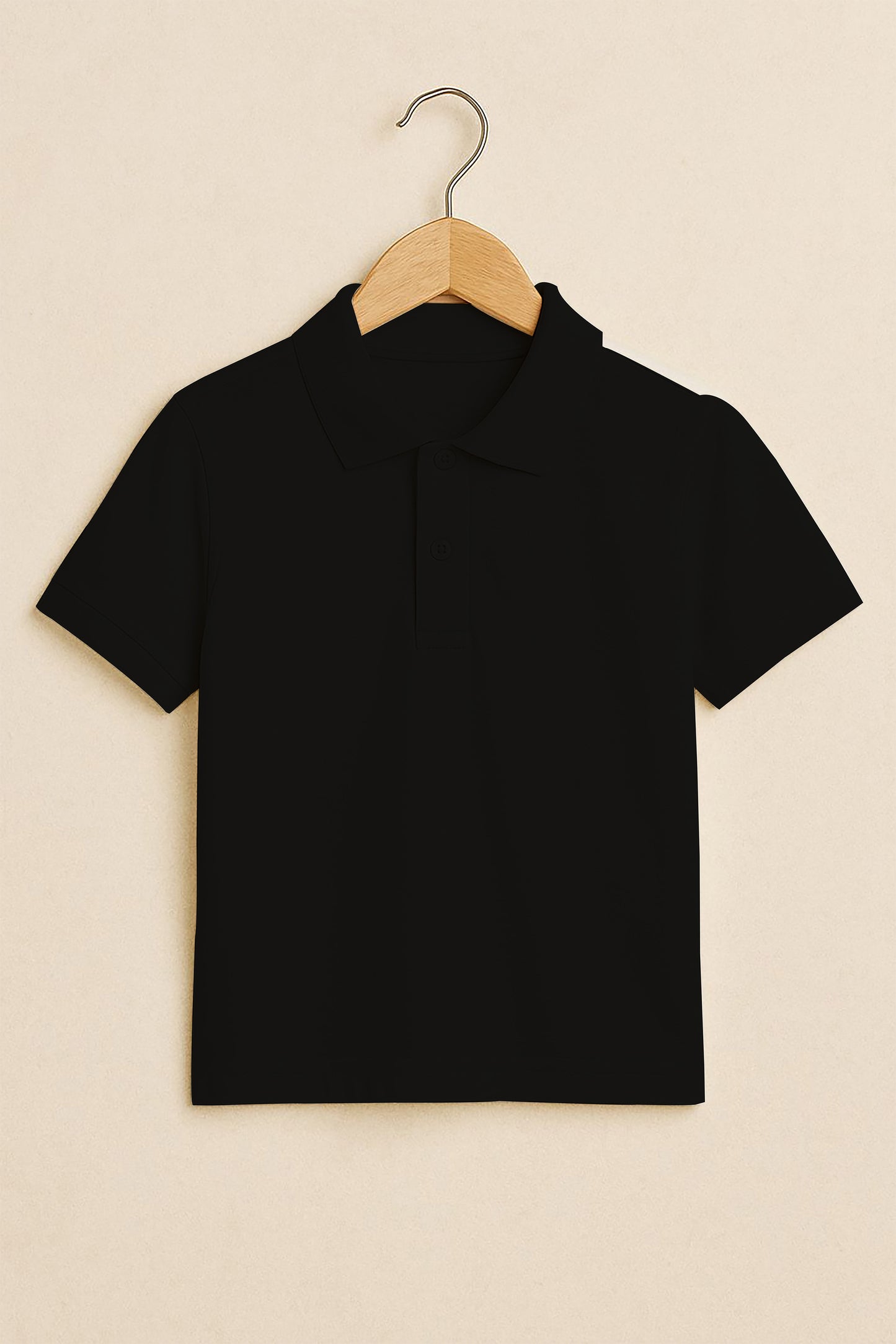 Kids Polo T-shirts - Black