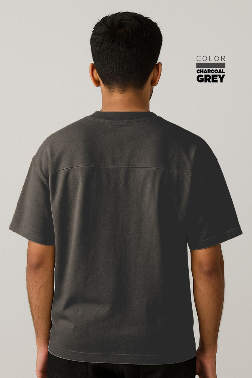 Drop-shoulder Tee - CHARCOAL