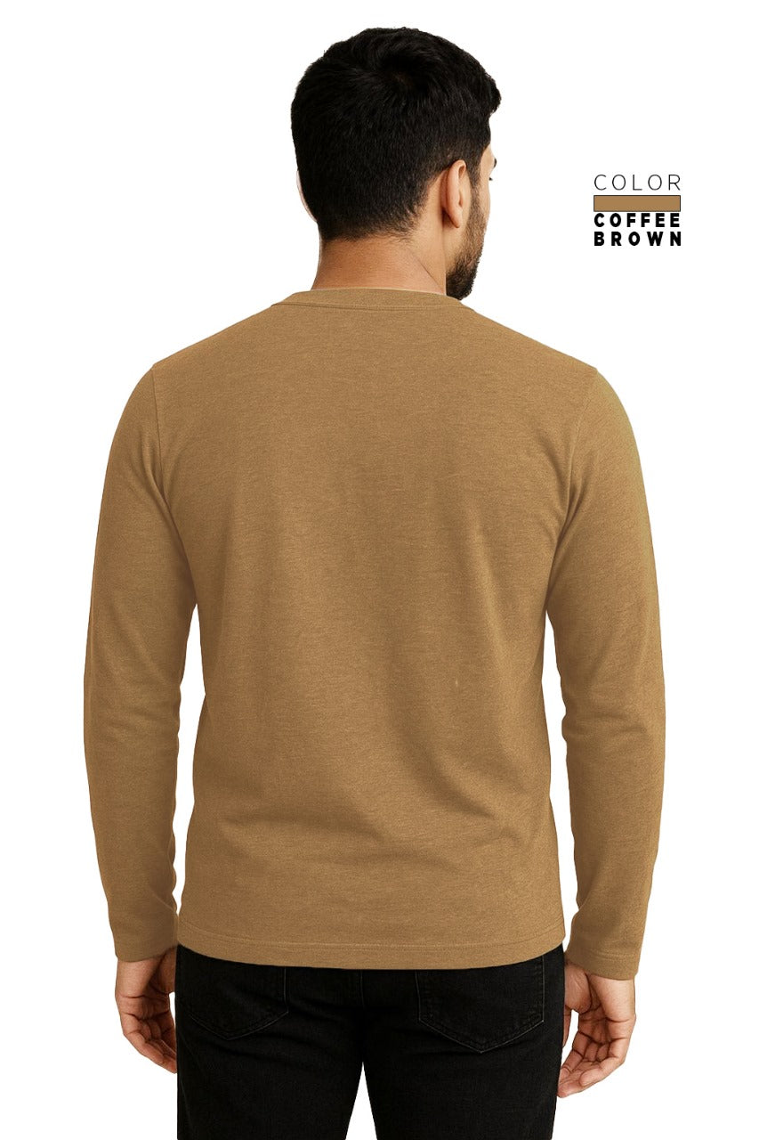 Full Sleeve Tee - COFFEE BROWN