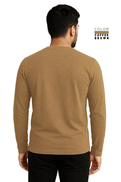 Full Sleeve Tee - COFFEE BROWN