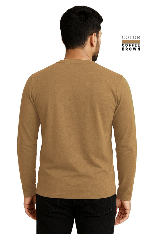 Full Sleeve Tee - COFFEE BROWN