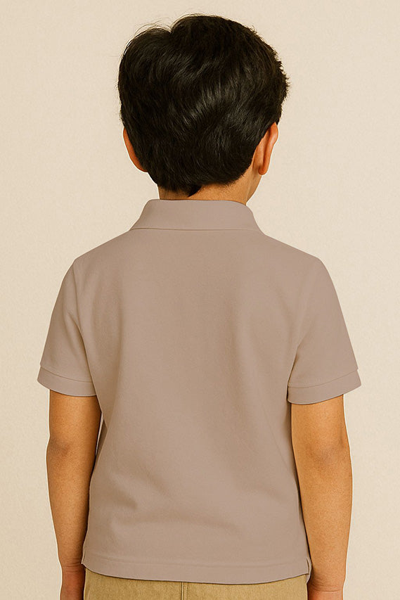 Kids Polo T-shirts - Camel