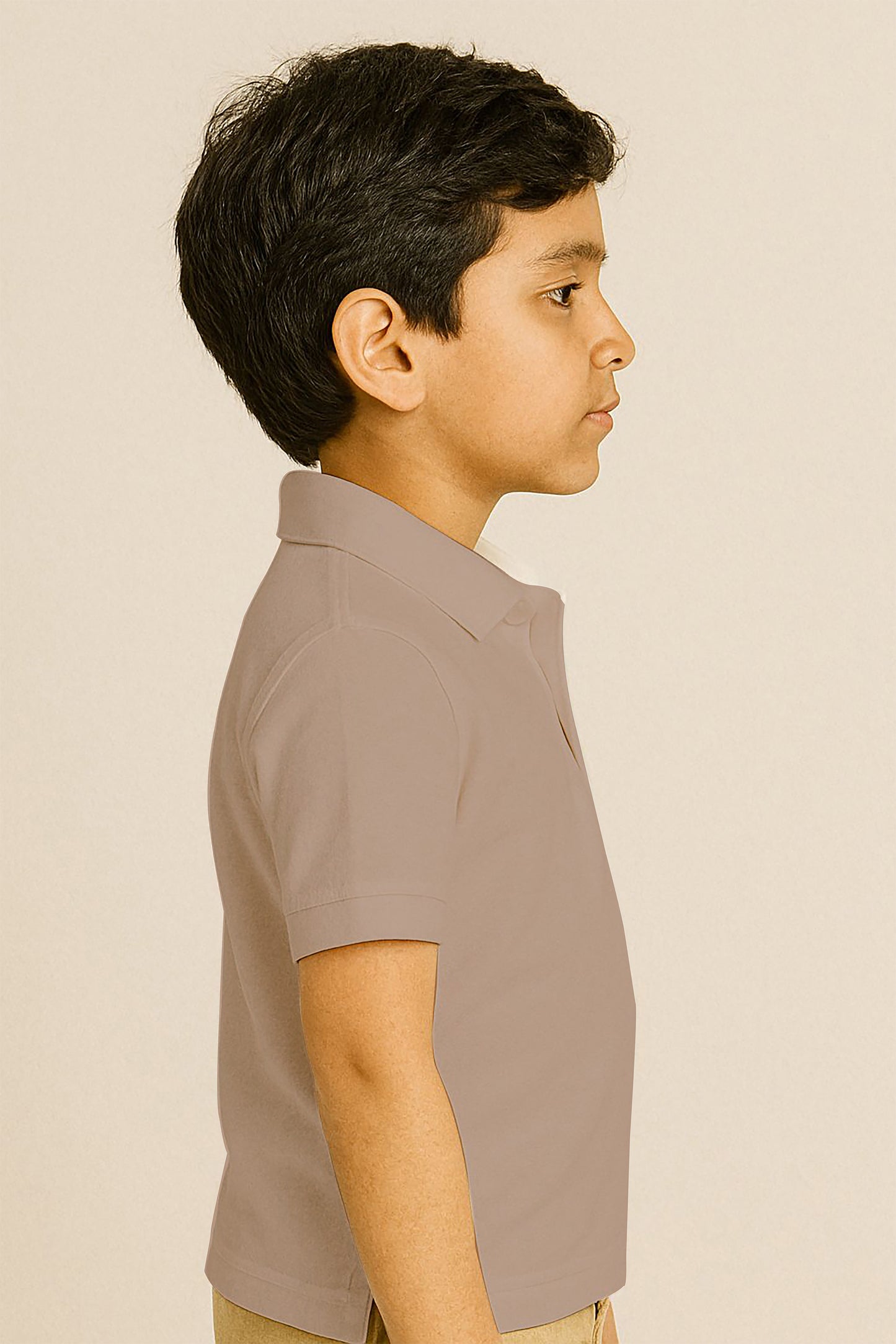 Kids Polo T-shirts - Camel