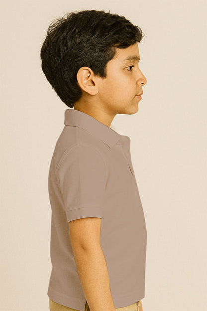Kids Polo T-shirts - Camel