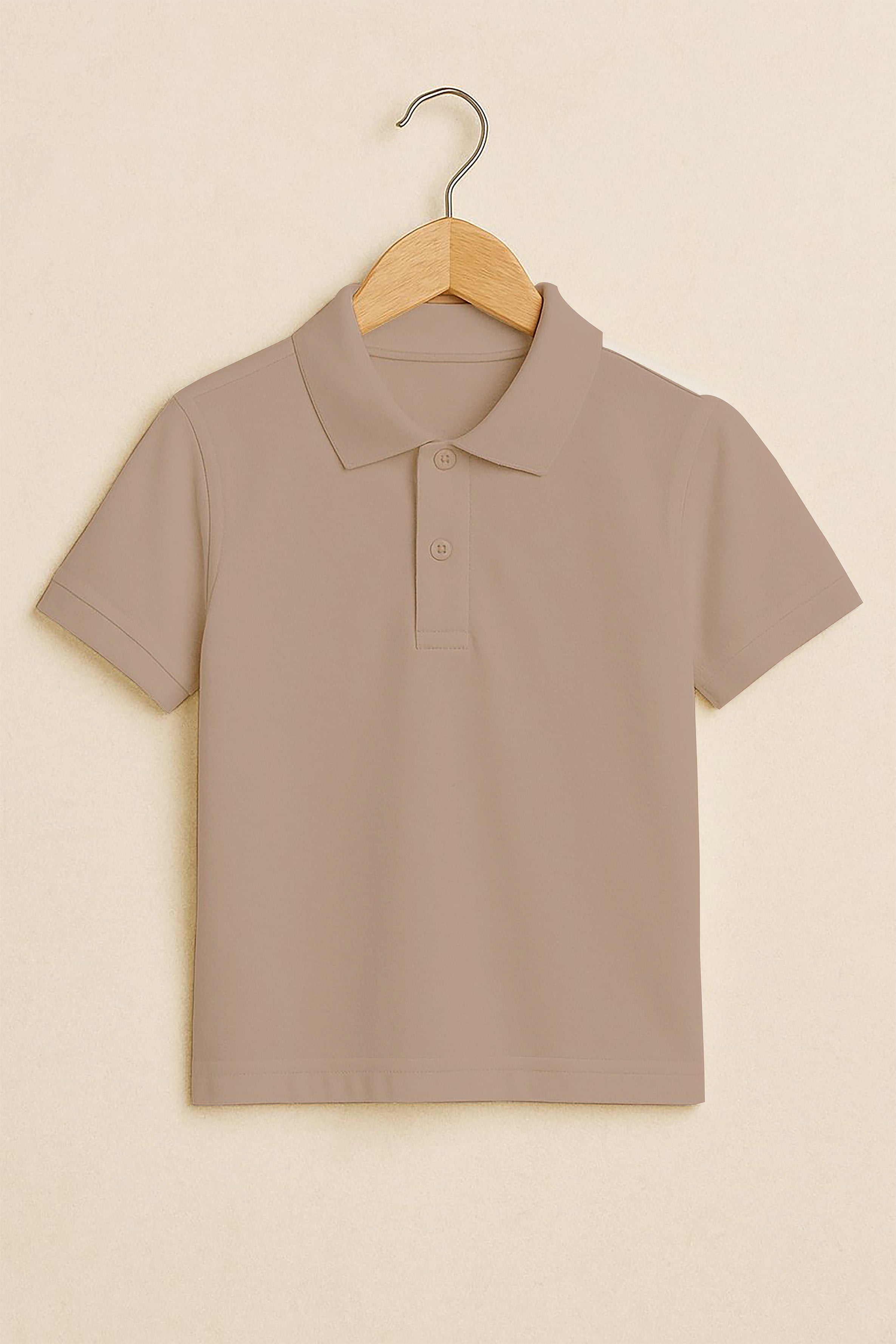Kids Polo T-shirts - Camel