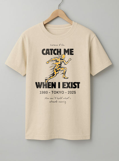 Catch Me T-Shirt – Black, White & Beige