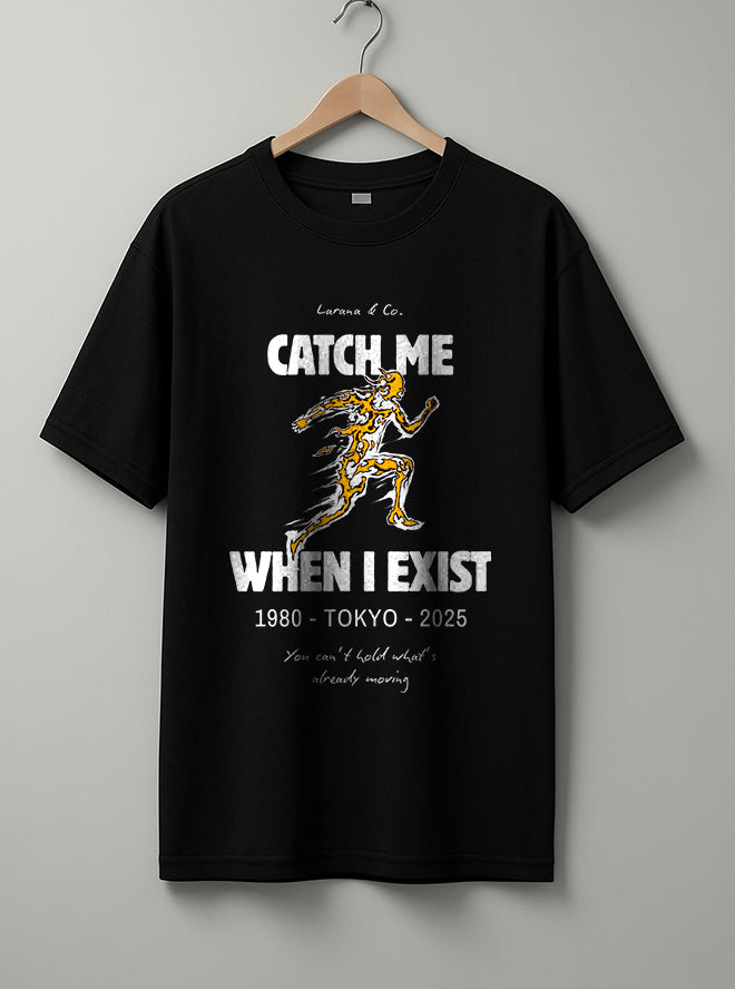 Catch Me T-Shirt – Black, White & Beige