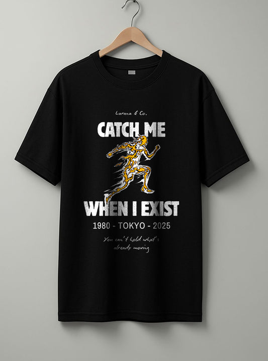 Catch Me T-Shirt – Black, White & Beige