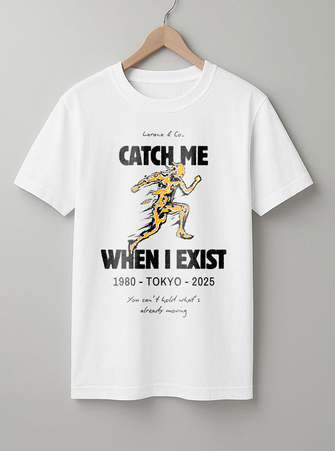 Catch Me T-Shirt – Black, White & Beige