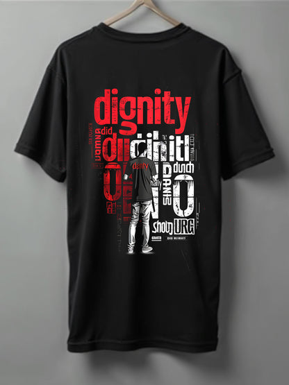 Printed Tee Drop shoulder Dignity