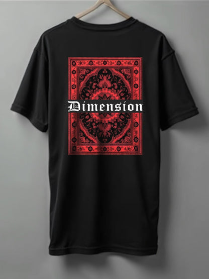 Printed Tee Drop shoulder Dimantion