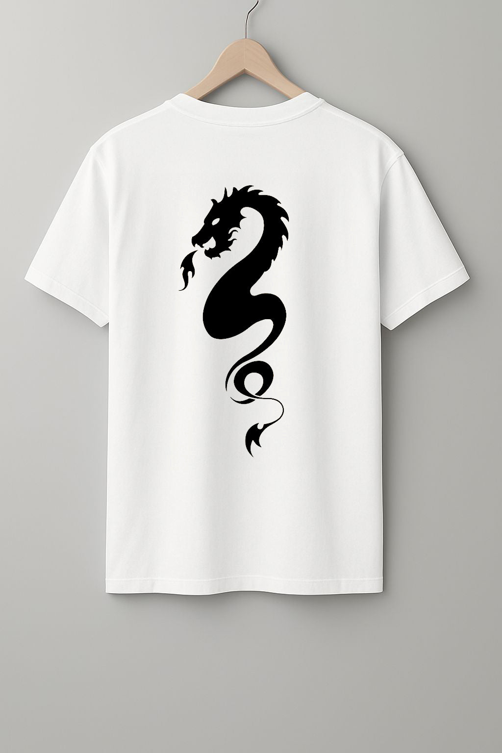 Dragon T-Shirt - White & Beige