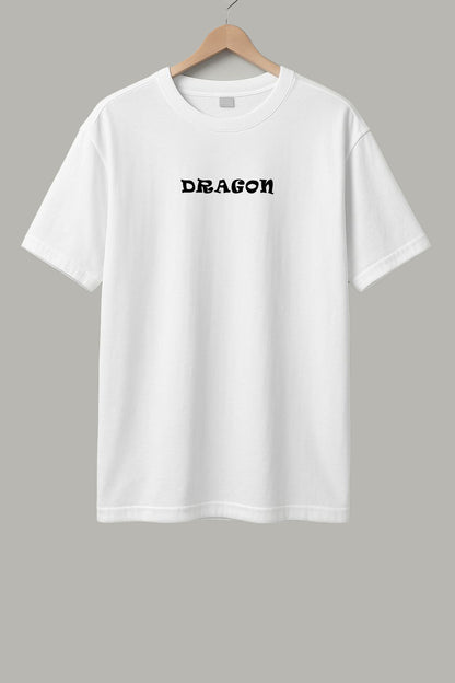 Dragon T-Shirt - White & Beige