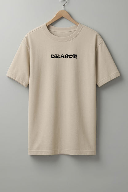 Dragon T-Shirt - White & Beige