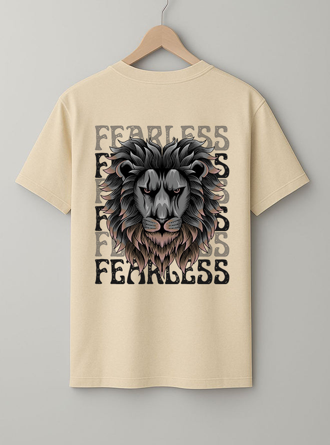 Fearless T-Shirt – Black, Beige & White