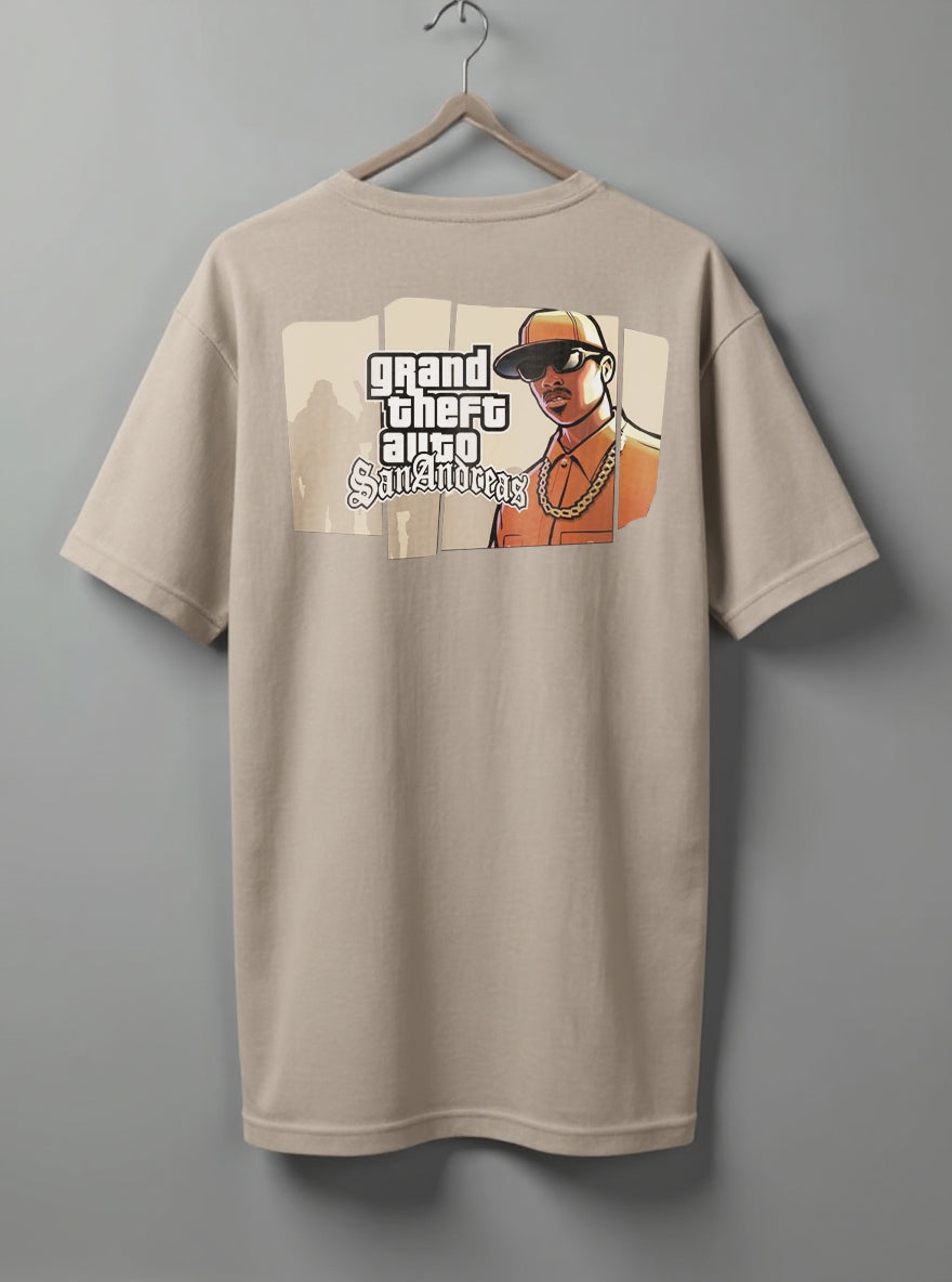 Printed Tee Drop shoulder Grand Theft Auto San Andreas