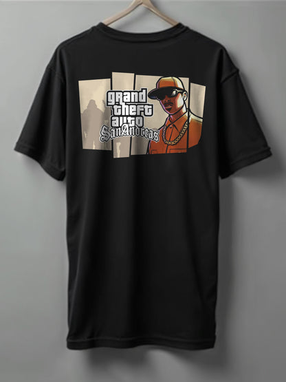 Printed Tee Drop shoulder Grand Theft Auto San Andreas