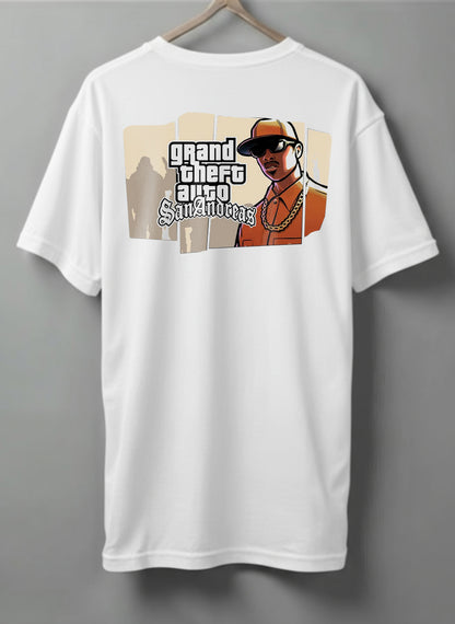 Printed Tee Drop shoulder Grand Theft Auto San Andreas