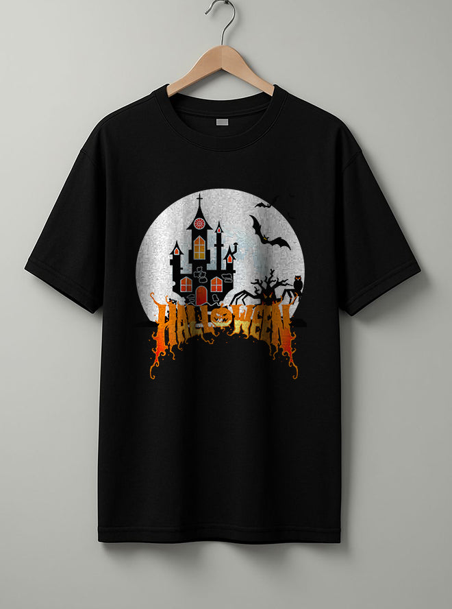 HALLOWEEN T-Shirt – Beige & Black