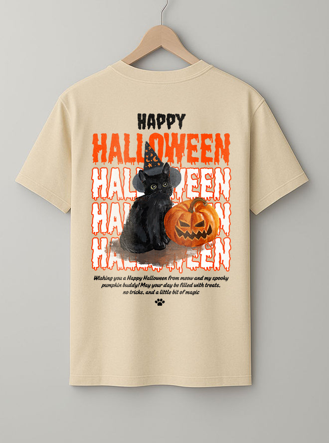 HALLOWEEN T-Shirt – Black, Beige & White