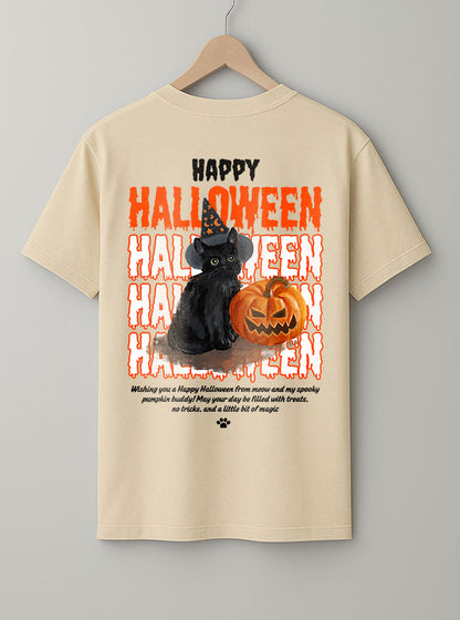 HALLOWEEN T-Shirt – Black, Beige & White
