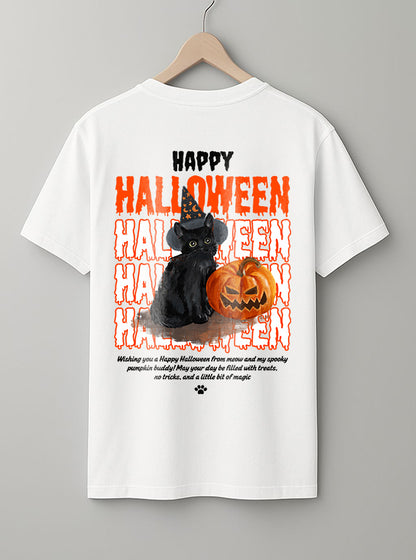 HALLOWEEN T-Shirt – Black, Beige & White