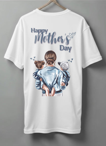 Happy Mother’s Day Oversized T-Shirt – Black, Maroon & White