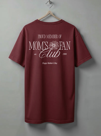 Happy MothersDay Oversized T-Shirt – Black, Maroon & White