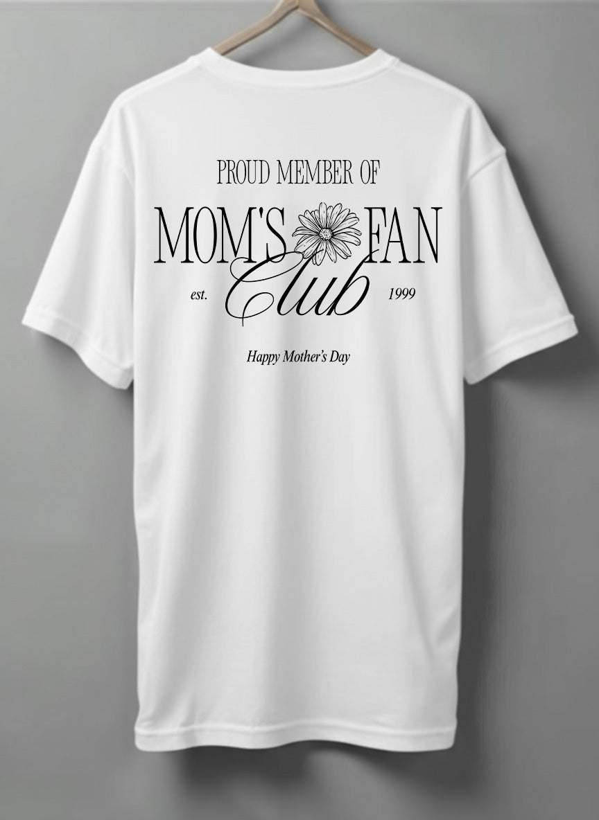 Happy MothersDay Oversized T-Shirt – Black, Maroon & White