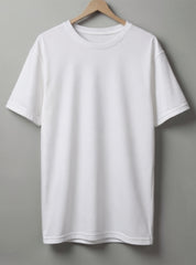 I am Watching Oversized T-Shirt – Beige, White & Maroon