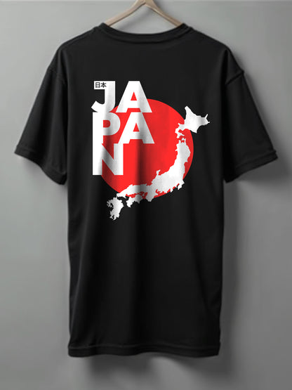 Japan Oversized T-Shirt – Blue, Olive Green, White & Black