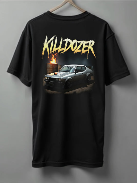 Printed Tee Drop shoulder Kill Dozer