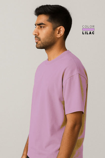 Drop-shoulder Tee - LILAC