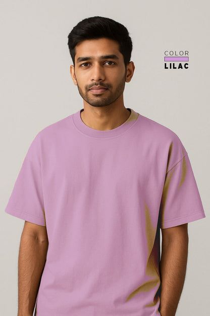 Drop-shoulder Tee - LILAC