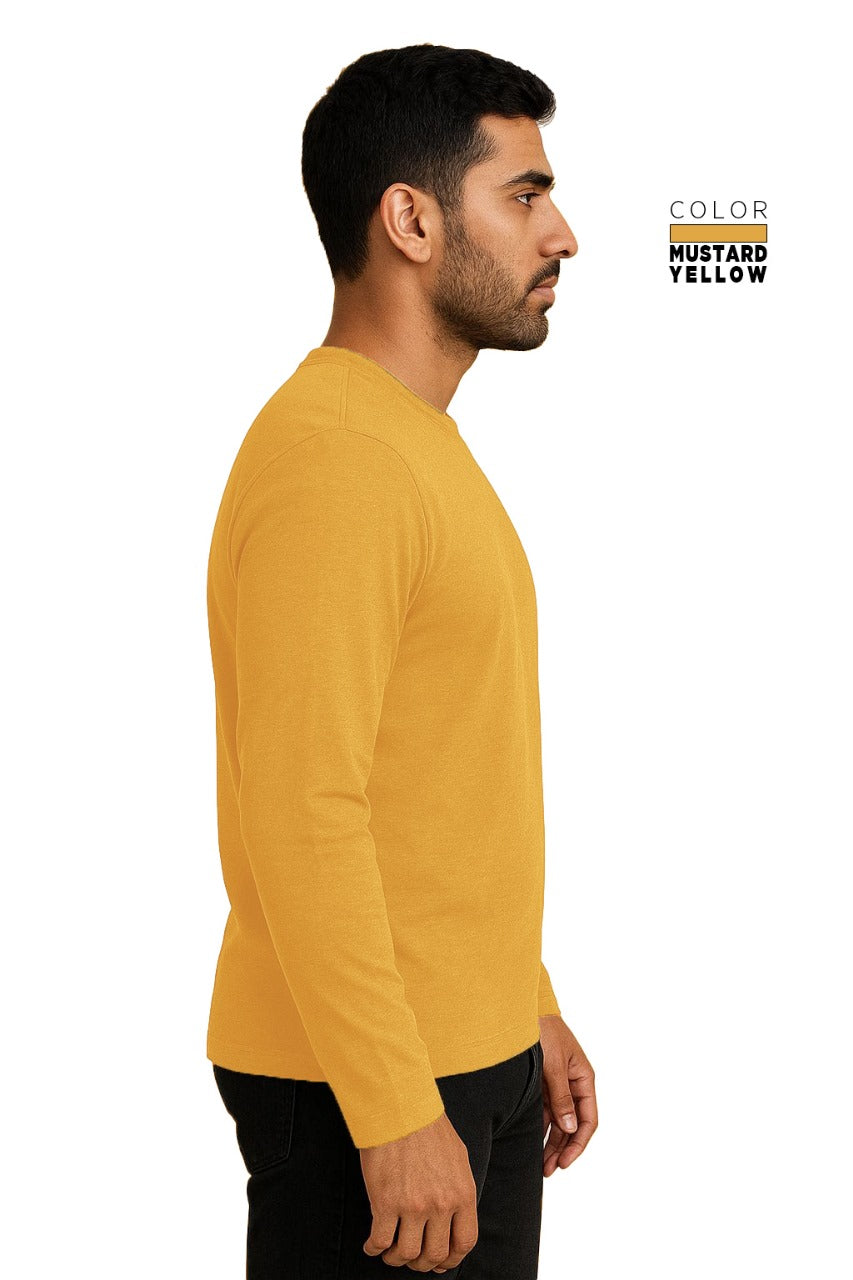 Full Sleeve Tee - MUSTARD YELLOW