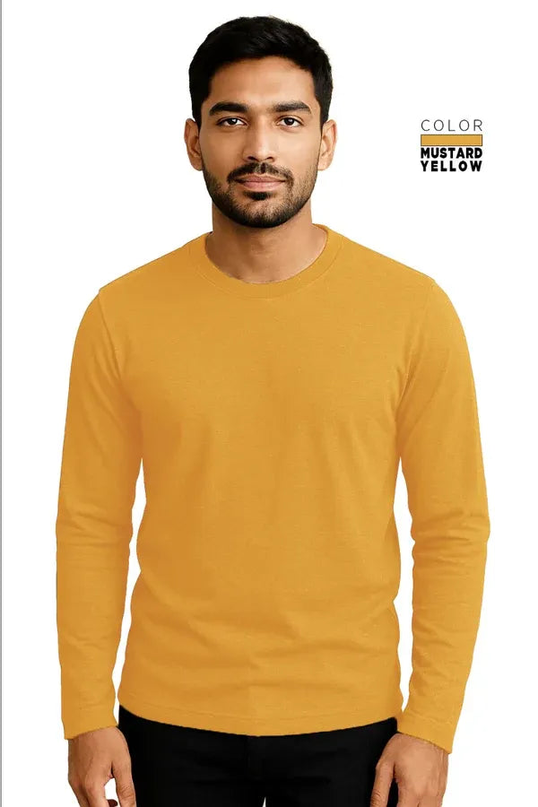 Full Sleeve Tee - MUSTARD YELLOW