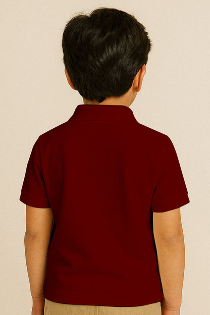 Kids Polo T-shirts - Maroon