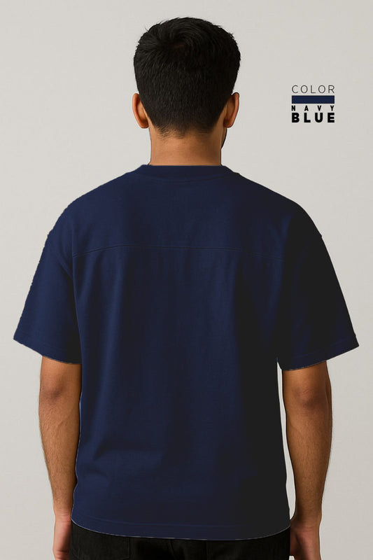 Drop-shoulder Tee - NAVY BLUE