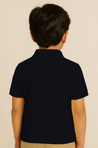 Kids Polo T-shirts - Navy Blue