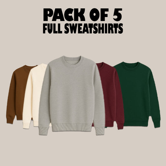 Pack of 5 Full Sleeve Sweatshirts