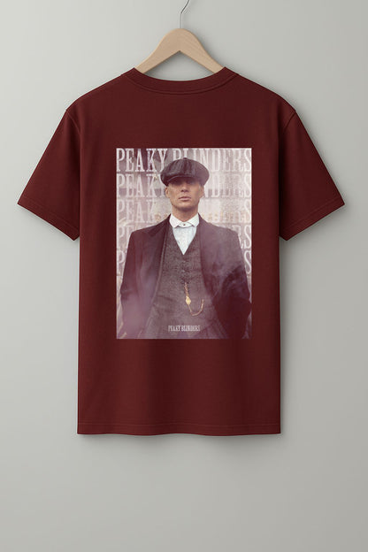 Peaky Blinders Beige, Black & Maroon T-Shirt