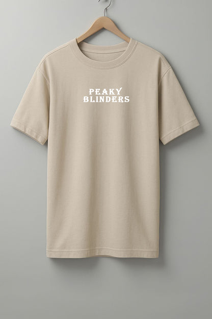 Peaky Blinders Beige, Black & Maroon T-Shirt