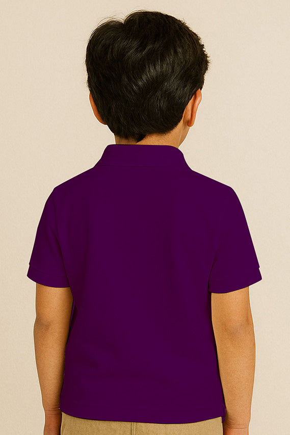 Kids Polo T-shirts - Purple