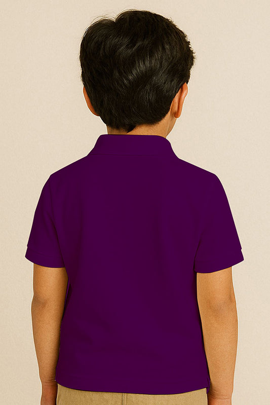 Kids Polo T-shirts - Purple