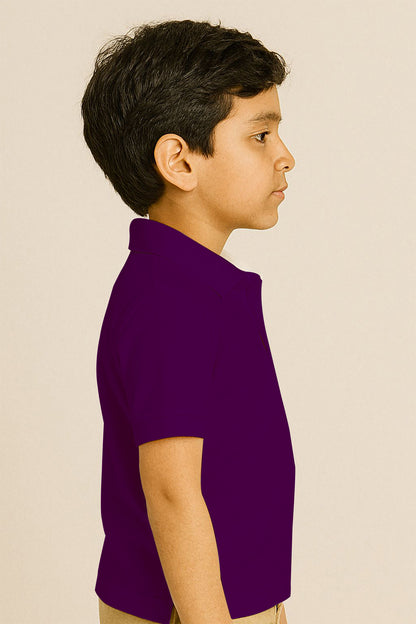 Kids Polo T-shirts - Purple