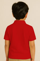 Kids Polo T-shirts - Red
