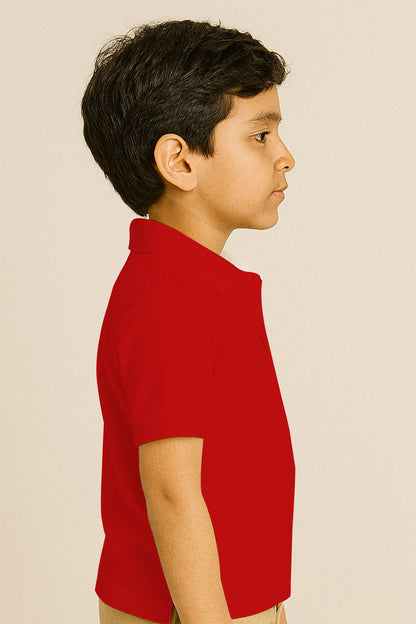 Kids Polo T-shirts - Red