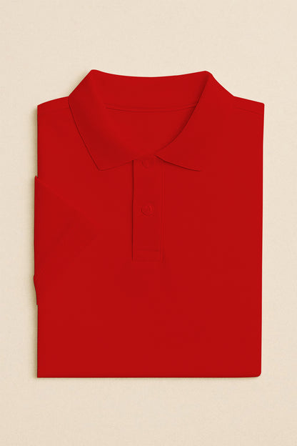 Kids Polo T-shirts - Red
