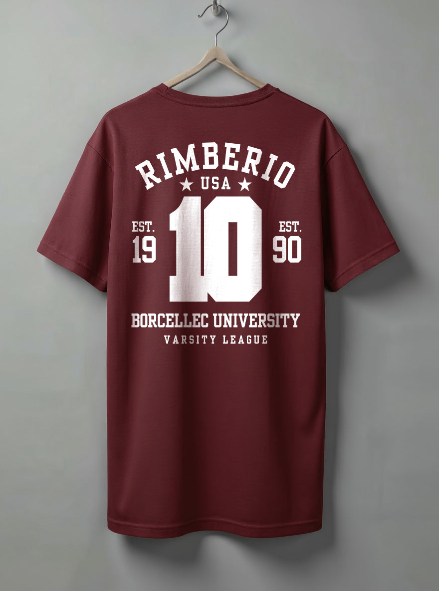 Rimberio Oversized T-Shirt – White, Black, Maroon & Olive Green
